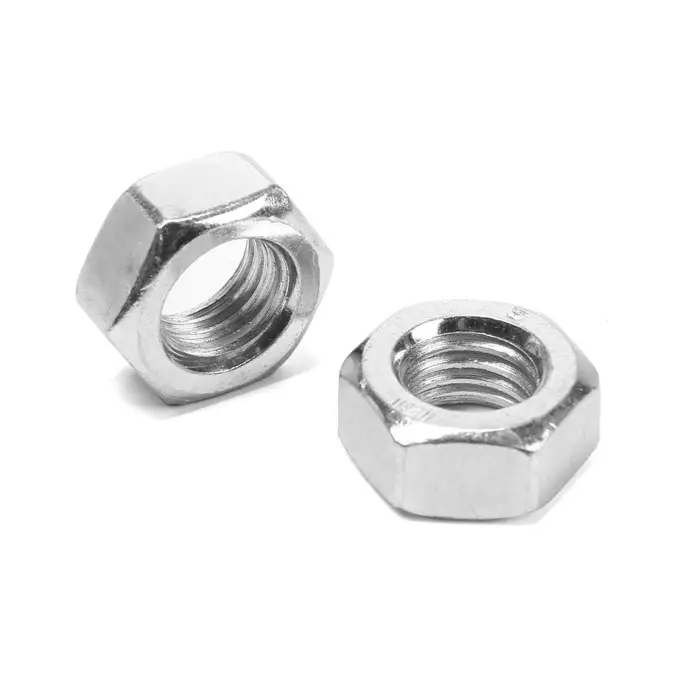 Гайка ТУНДРА, шестигранная, DIN 934, класс прочности 6, оцинкованная, М14, 2 шт