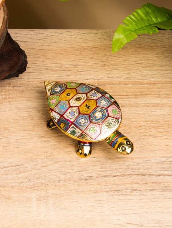 Сувенир-шкатулка Сувенир-шкатулка "Черепаха с узором" латунь 10х6х3 см