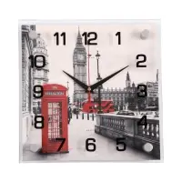 Часы настенные интерьерные &laquo;Лондон&raquo;, бесшумные, 25&times;25 см