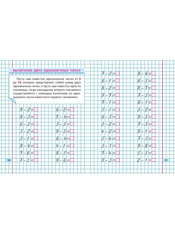 Тренажер по Математике. 1 класс. Упражнения для занятий в школе и дома 6+ 2025 098330