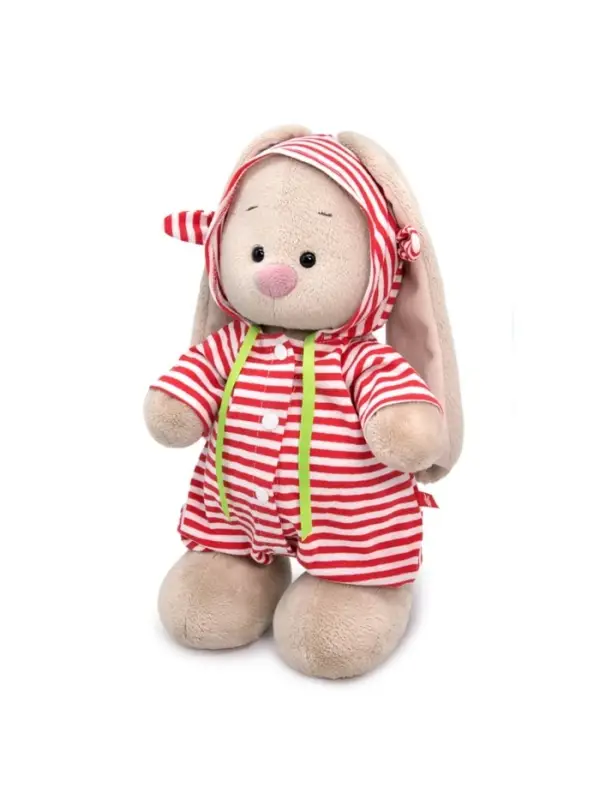 Мягкая игрушка &laquo;Зайка Ми в полосатом комбинезоне&raquo;, 25 см