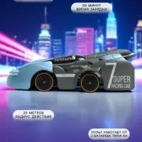Антигравитационная машинка Wall Racer, радиоуправление, ездит по стенам, работает от аккумулятора, цвет синий