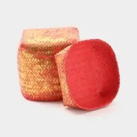 Корзинка плетёная &laquo;Голден&raquo;, 16&times;16&times;23 см, розовая