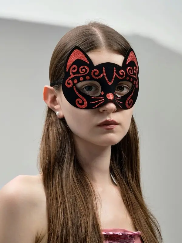 Карнавальная маска Карнавальная маска "Кошечка", цвета МИКС