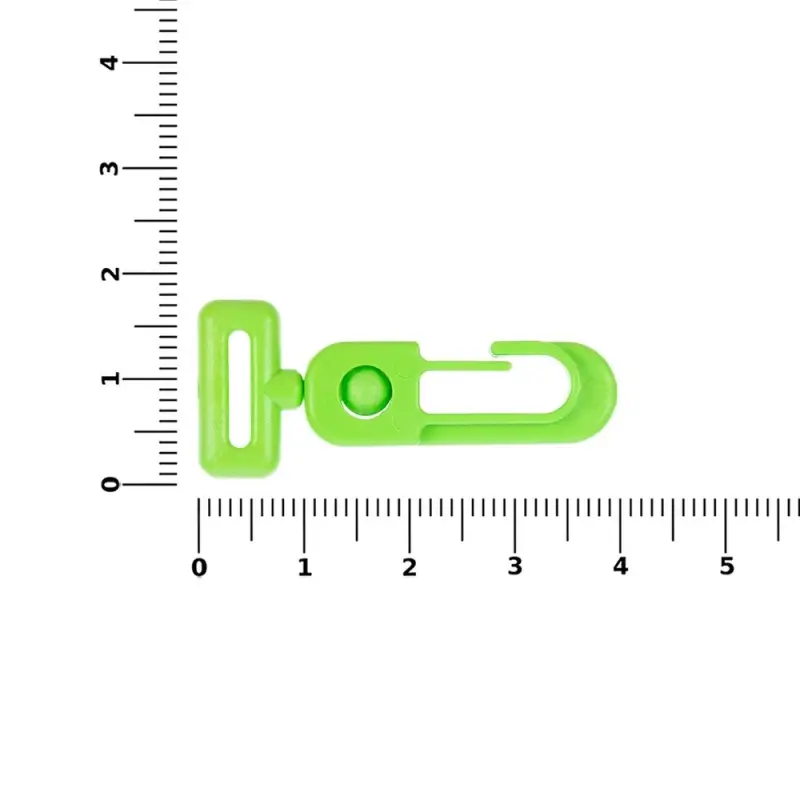 Застежка-карабин Сarabine, S, зеленый неон