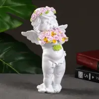 Фигура &laquo;Ангел с розами&raquo;, 13&times;9&times;22 см