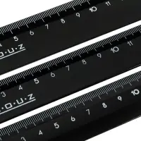 Набор линеек Calligrata, 3 штуки (15, 20, 30 см), непрозрачные, чёрные