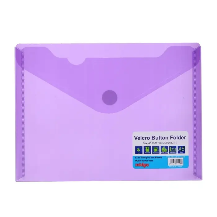 Папка А5 на липучке, МИКС