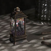Светодиодная фигура «Камин с носками» 5.5 × 13 × 5.5 см, пластик, батарейки AG13х3 (в комплекте), свечение тёплое белое