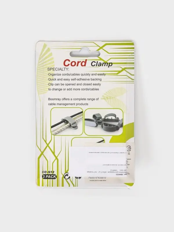 Держатели для проводов, набор 3 шт., на 3 провода, цвет микс Держатели для проводов, набор 3 шт., на 3 провода, цвет микс