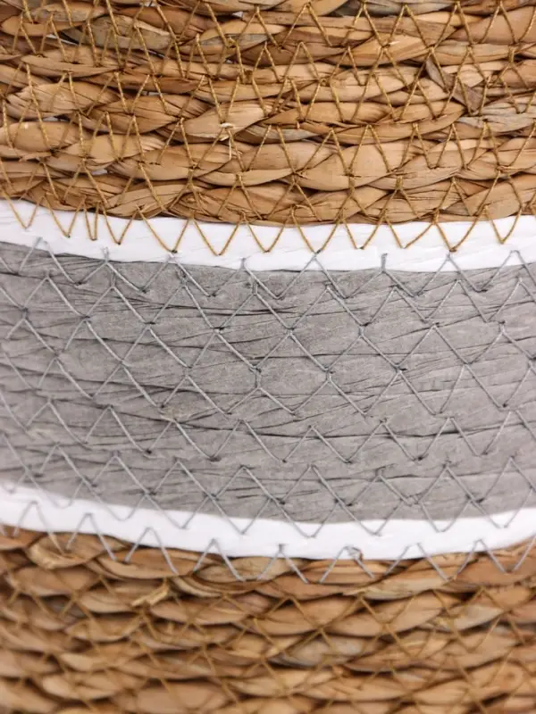 Кашпо плетёное для цветов &laquo;Инга&raquo;, коричнево-серое, набор 3 шт.