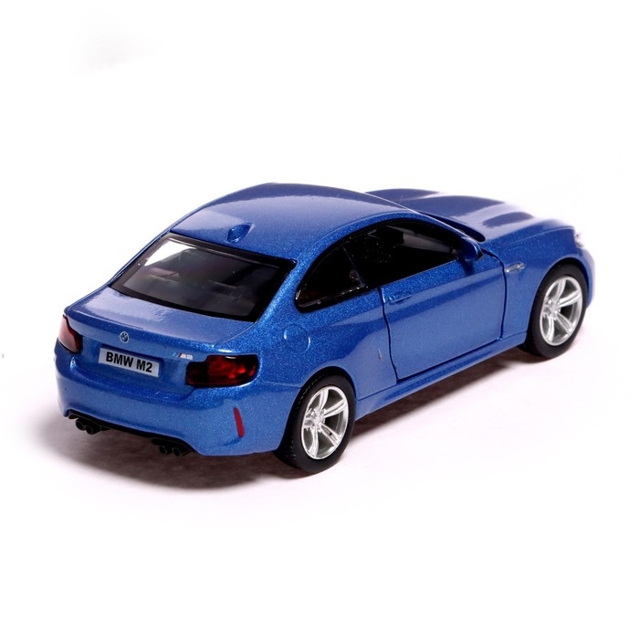 Машина металлическая BMW M2 COUPE, 1:32, инерция, открываются двери, цвет синий Машина металлическая BMW M2 COUPE, 1:32, инерция, открываются двери, цвет синий