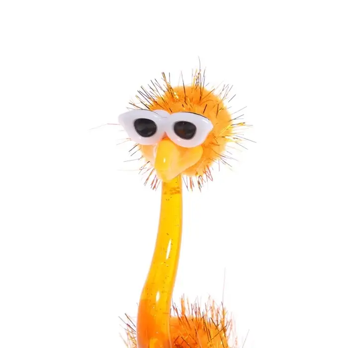 Ручка - прикол шариковая Calligrata &laquo;Страус в очках&raquo;, МИКС