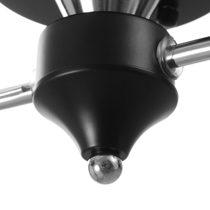 Люстра Люстра "Авиталь" 2хЕ27 40Вт чёрно-хромовый 53х20х23 см BayerLux