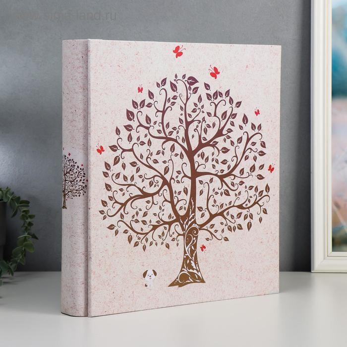 Фотоальбом на 1000 фото 10х15 см Фотоальбом на 1000 фото 10х15 см "Деревце с листьями" кожзам, 36х34х7 см