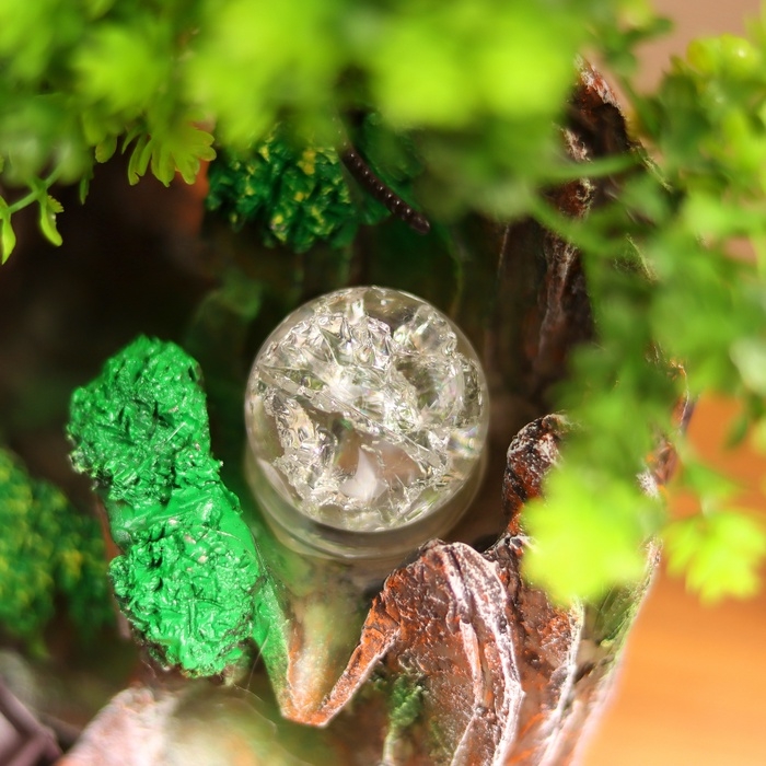 Фонтан Фонтан "Каменная лестница под деревом" 29х16 см (с подсветкой)