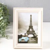 Фоторамка пластик 10х15 см "Остин" бело-бежевый 18,5х13,5х1,5 см