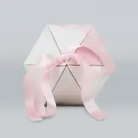 Переноска - шестиугольник для цветов &laquo;Для тебя!&raquo;, белая 15&times;35&times;15 см