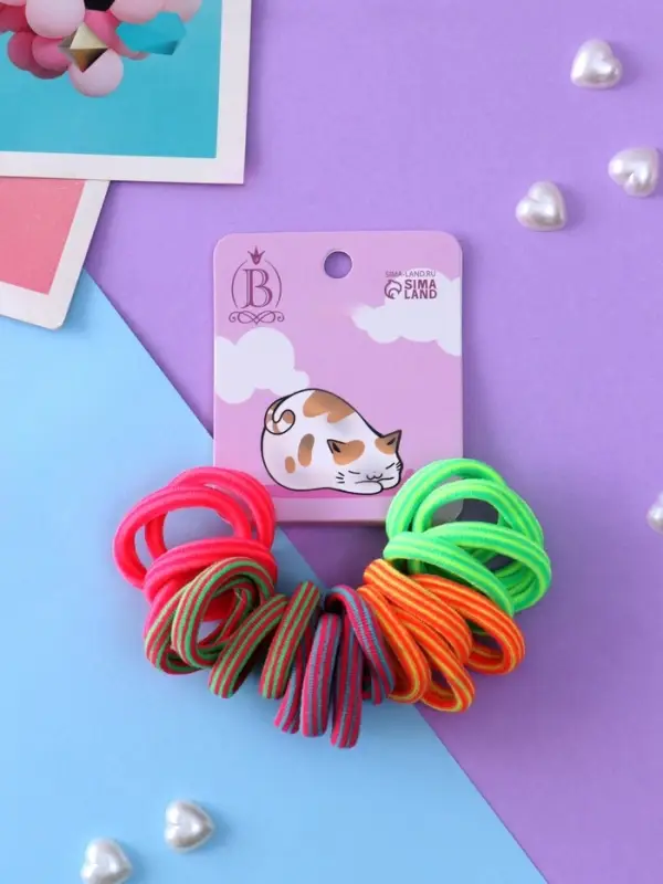 Резинка для волос «Кисонька», набор 20 шт., мечты, 2.5 см, МИКС