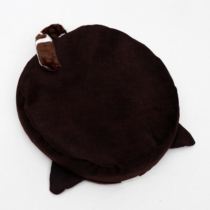 Лежанка Perseiline ЛМ-10 45 x 45 x 12 см, с хвостом и ушками, микс цветов Лежанка Perseiline ЛМ-10 45 x 45 x 12 см, с хвостом и ушками, микс цветов