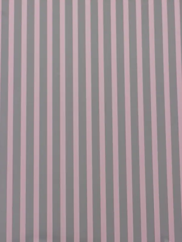 Пленка прозрачная с рисунком «Полосы узкие» Нежно-розовый 0.7×8.2±5%м