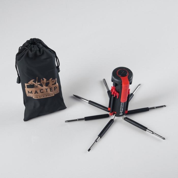 Фонарь многофункциональный, мультитул 8 в 1  Фонарь многофункциональный, мультитул 8 в 1 "Мастер на все руки", 12 х 4 см, 3 ААА