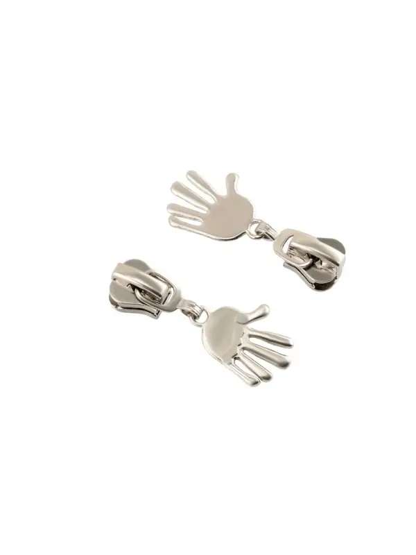 Бегунок для молнии &laquo;Трактор&raquo;, №5, &laquo;Ладонь&raquo;, 10 шт., цвет никель