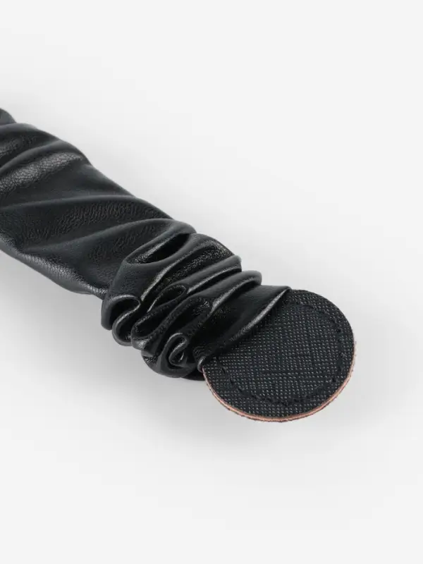 Ручка для сумки, пришивная, 18&times;3.5 см, чёрная