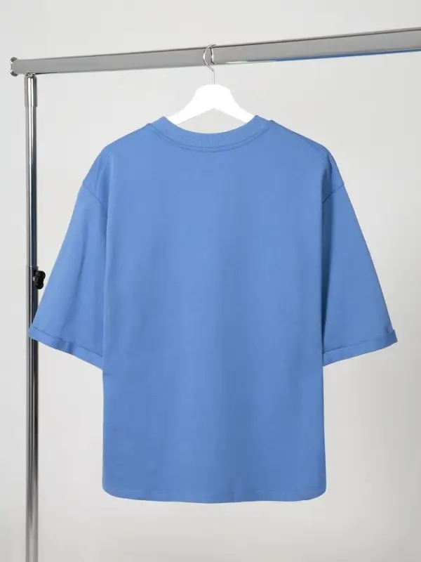 Футболка оверсайз унисекс Kosmos 2.0, синяя, размер XS/S Футболка оверсайз унисекс Kosmos 2.0, синяя, размер XS/S