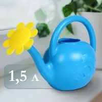 Лейка, 1.5 л, с рассеивателем, цвет МИКС, &laquo;Ромашка&raquo;