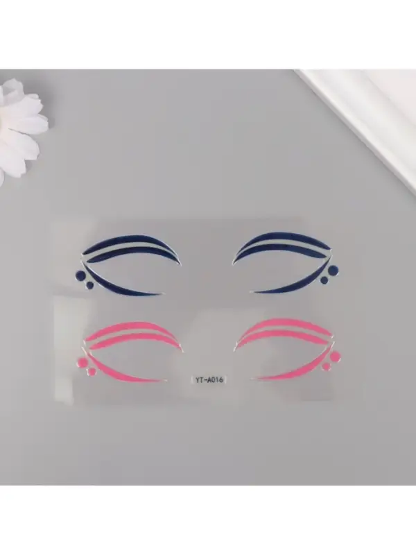 Наклейка на лицо &laquo;Стрелки для глаз. Точки&raquo;, 13&times;13.5 см