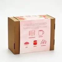 Гифтбокс с чаем, конфетами и еждневником "С 8 марта"