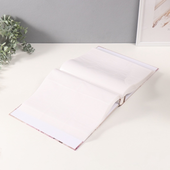 Фотоальбом на 800 фото 10х15 см Фотоальбом на 800 фото 10х15 см "Розы и бабочки" в коробке золотая обводка 5,5х30,5х33,5 см 107494