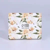 Кондитерская упаковка, коробка с ламинацией &laquo;Лилии&raquo;, 10&times;8&times;3.5 см