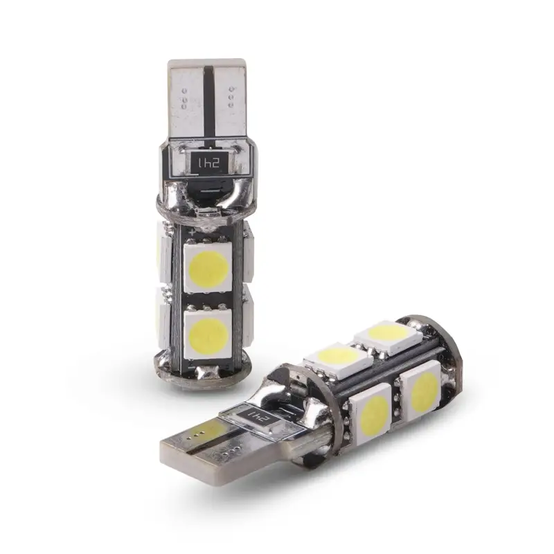 C011 T10 /белый/ (W2.1x9.5d) CANBUS 9SMD 5050, коробка 2 шт.