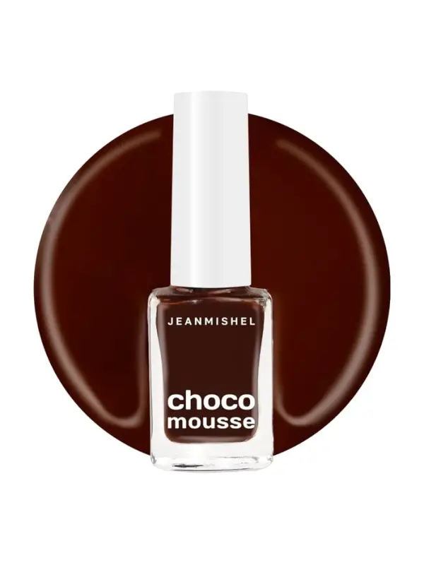 Лак для ногтей Jeanmishel, шоколадно-вишневый, глянцевый, тон 470, 6 мл