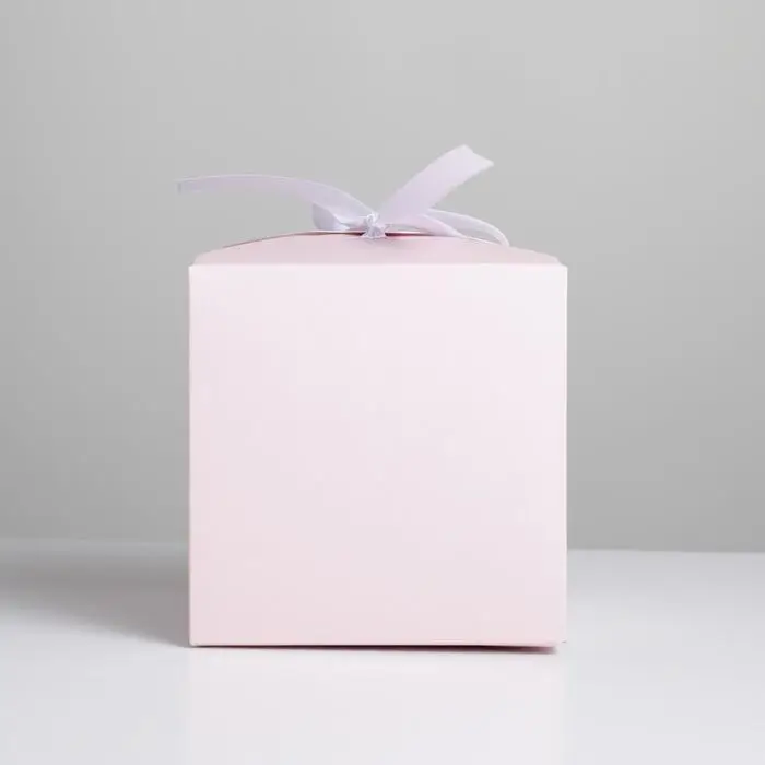 Коробка подарочная складная, упаковка, «Розовая», 12 х 12 х 12 см Коробка подарочная складная, упаковка, «Розовая», 12 х 12 х 12 см