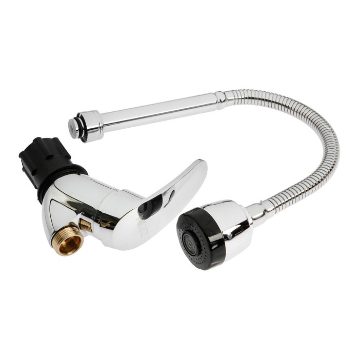 Смеситель для кухни ZEIN Z3043, гибкий излив, картридж 40 мм, без подводки, хром Смеситель для кухни ZEIN Z3043, гибкий излив, картридж 40 мм, без подводки, хром