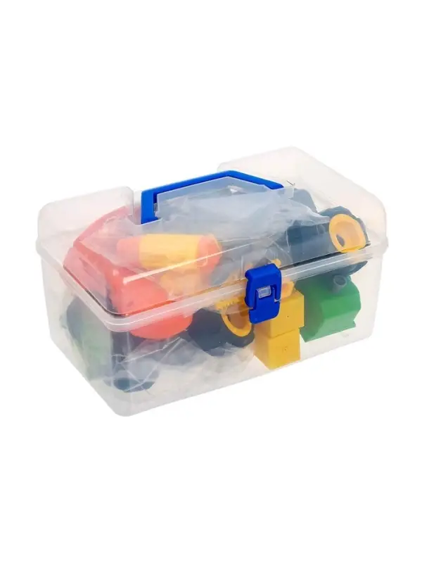 Конструктор винтовой &laquo;Трактор&raquo;, с электрическим шуруповёртом, отвёрткой и насадками