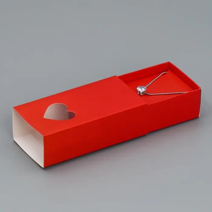 Коробка под бижутерию, упаковка, «Красная», 10 х 5 х 3 см Коробка под бижутерию, упаковка, «Красная», 10 х 5 х 3 см