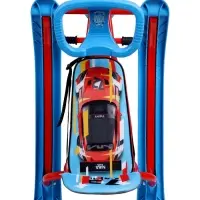 Снегокат &laquo;Twiny 1+&raquo; sportcar, со спинкой, голубой, красный, TW1+/SC Nika Kids