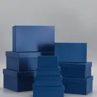 Набор подарочных коробок 10 в 1 &laquo;Синий&raquo;, 30&times;19&times;12 - 12&times;6.5&times;4 см