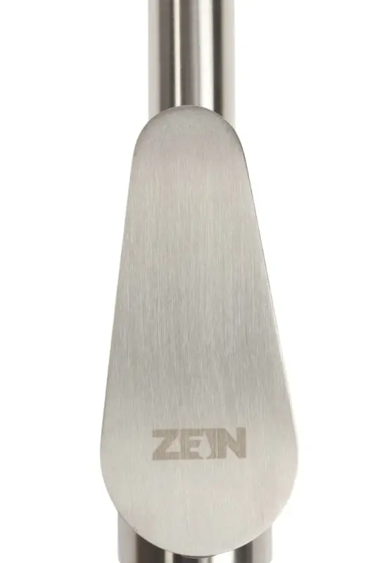 Смеситель для раковины ZEIN Z2392, картридж 40 мм, короткий излив, нержавеющая сталь, сатин