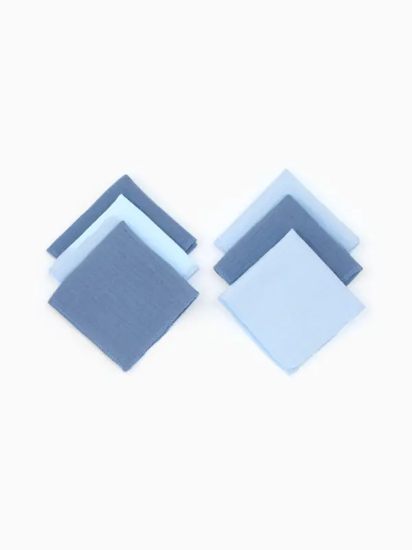 Платки носовые детские &laquo;Крошка Я. Морской бриз&raquo;, 20&times;20 см - 6 шт., муслин, 100 % хлопок