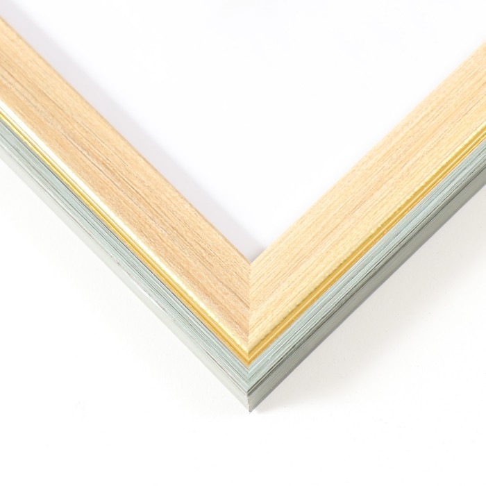 Фоторамка пластик 30х40 см Фоторамка пластик 30х40 см "Дерево с золотой каймой" 33х43 см