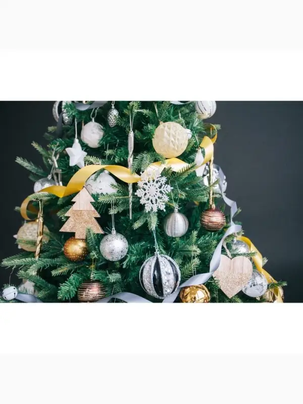 Ёлочные игрушки набор 7 шт. &laquo;Сосулька - завитулька&raquo;, 19 см, серебристый