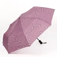 Зонт автоматический &laquo;Капли&raquo;, 3 сложения, 8 спиц, R=47/55 см, D=94 см, рисунок МИКС