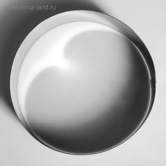 Форма для выпечки и выкладки «Круг», h=6,5 см, d=20 см, нержавеющая сталь Форма для выпечки и выкладки «Круг», h=6,5 см, d=20 см, нержавеющая сталь