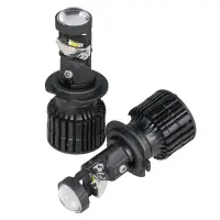 Лампа светодиод. H7 LED LENS, 50Вт, 6800Лм (3400Лм x 2), 6500К, 12/24В, кмпл. 2 шт.