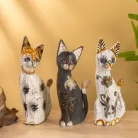 Сувенир «Кошка в ошейнике», 7×3.5×20 см, дерево, МИКС